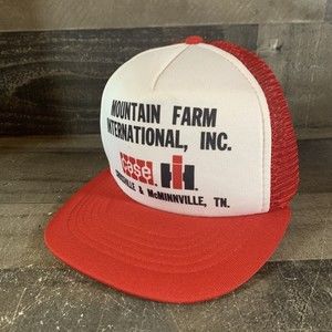 Vintage Snapback  Trucker Hat CASE IH International Harvester Tennessee